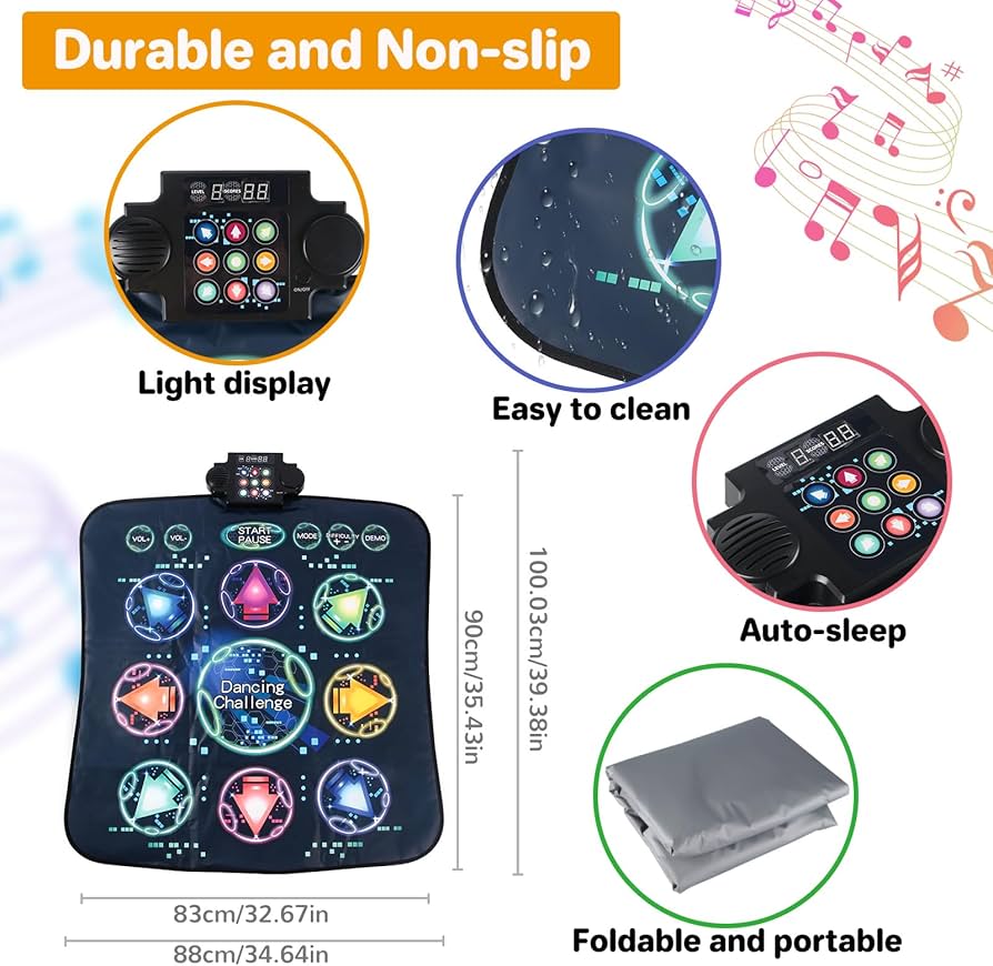 Amazon.com: Dance Mat, Electronic Dance Mixer Rhythm Step